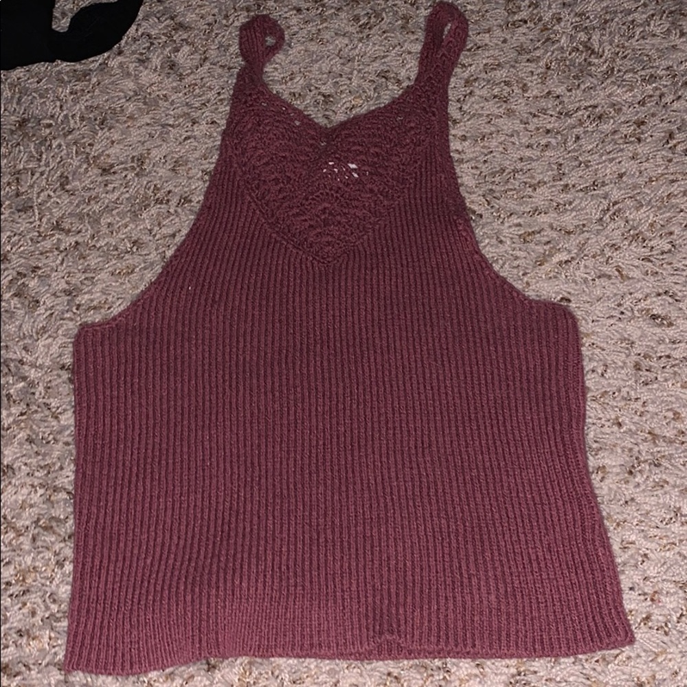 Pacsun dark pink tanktop